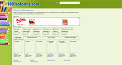 Desktop Screenshot of 1001coloring.com